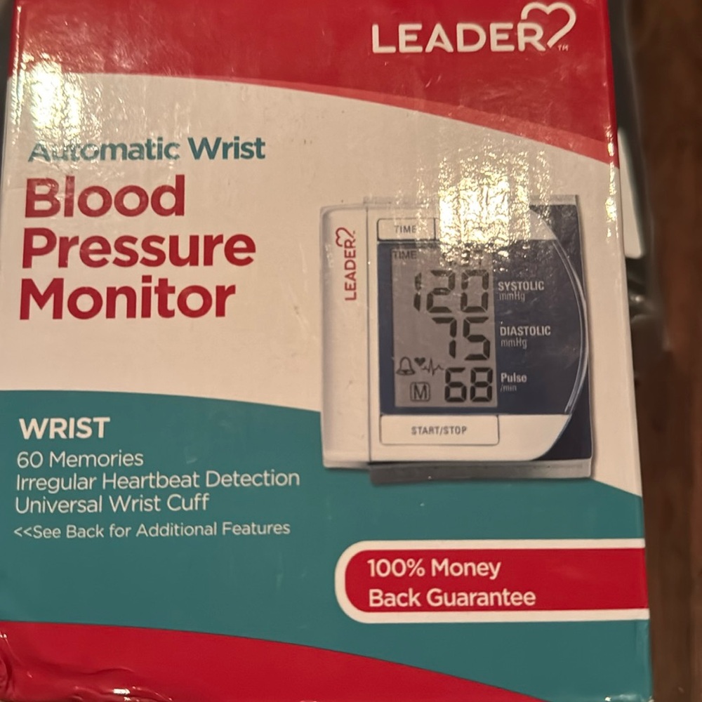New in sealed box Leader Drug Blood Pressure Monitor